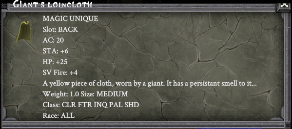 GIANT'S LOINCLOTH item card